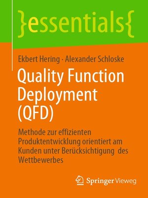 cover image of Quality Function Deployment (QFD)